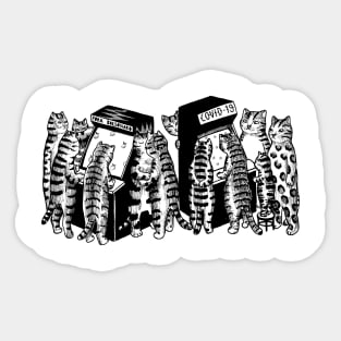 Cats Arcade Sticker